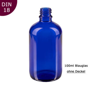 100ml Blauglas-Flaschen ohne Deckel/Zubehör