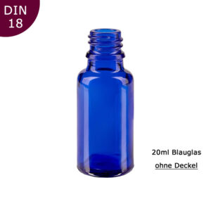 20ml Blauglas-Flaschen ohne Deckel/Zubehör