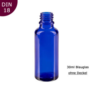 30ml Blauglas-Flaschen ohne Deckel/Zubehör
