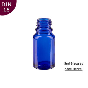 5ml Blauglas-Flaschen ohne Deckel/Zubehör