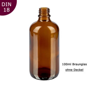 100ml Braunglas-Flaschen ohne Deckel/Zubehör