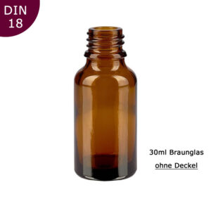 30ml Braunglas-Flaschen ohne Deckel/Zubehör