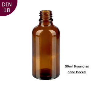50ml Braunglas-Flaschen ohne Deckel/Zubehör