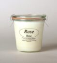 Mini Rapskerze i.Glas Grösse S Rose