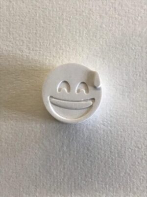 Duftstein Emoji Lächelndes Gesicht mit offenem mund und kaltem Schweiss