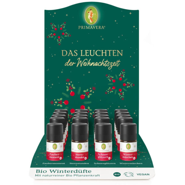 Display Bio Duftmischungen Winterdüfte 2024