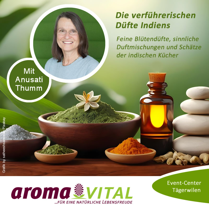 Tageskurs mit Anusati Thumm über die verführerischen Düfte Indiens