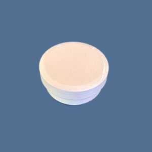 Cremedose flach aus Kunststoff 10 gr / 12ml weiss
